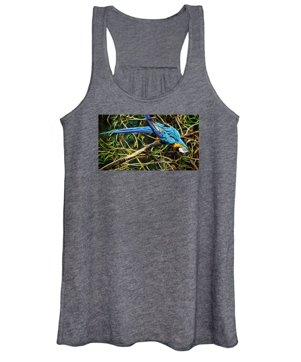 Fractals Women's Tank Top featuring the photograph The Enchanted Forest by Cameron Wood