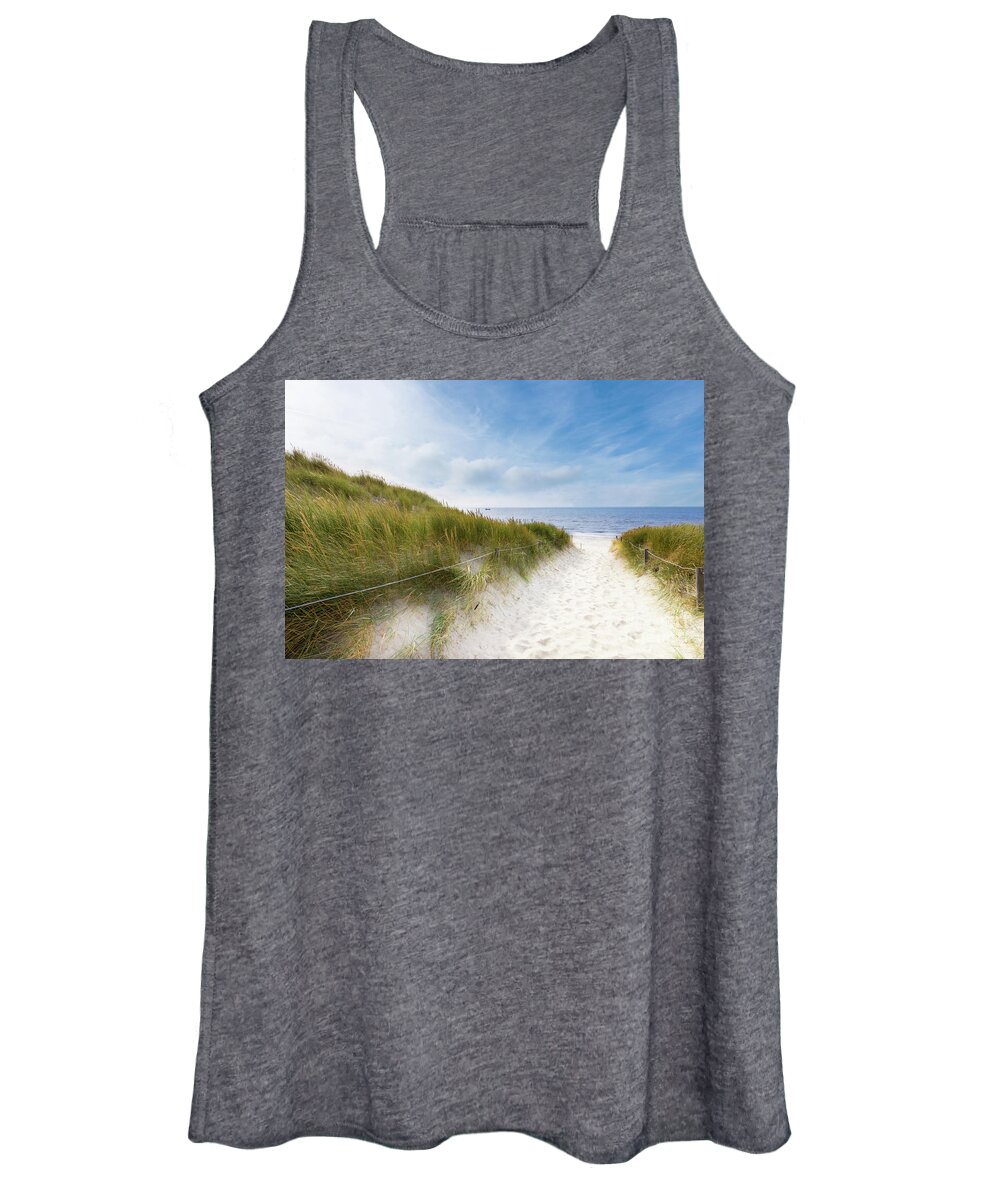 Europe Women's Tank Top featuring the photograph The First Look At The Sea by Hannes Cmarits