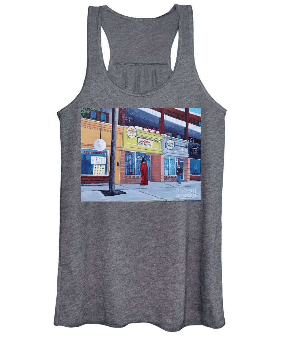 Verdun Women's Tank Top featuring the painting The GameKeeper by Reb Frost