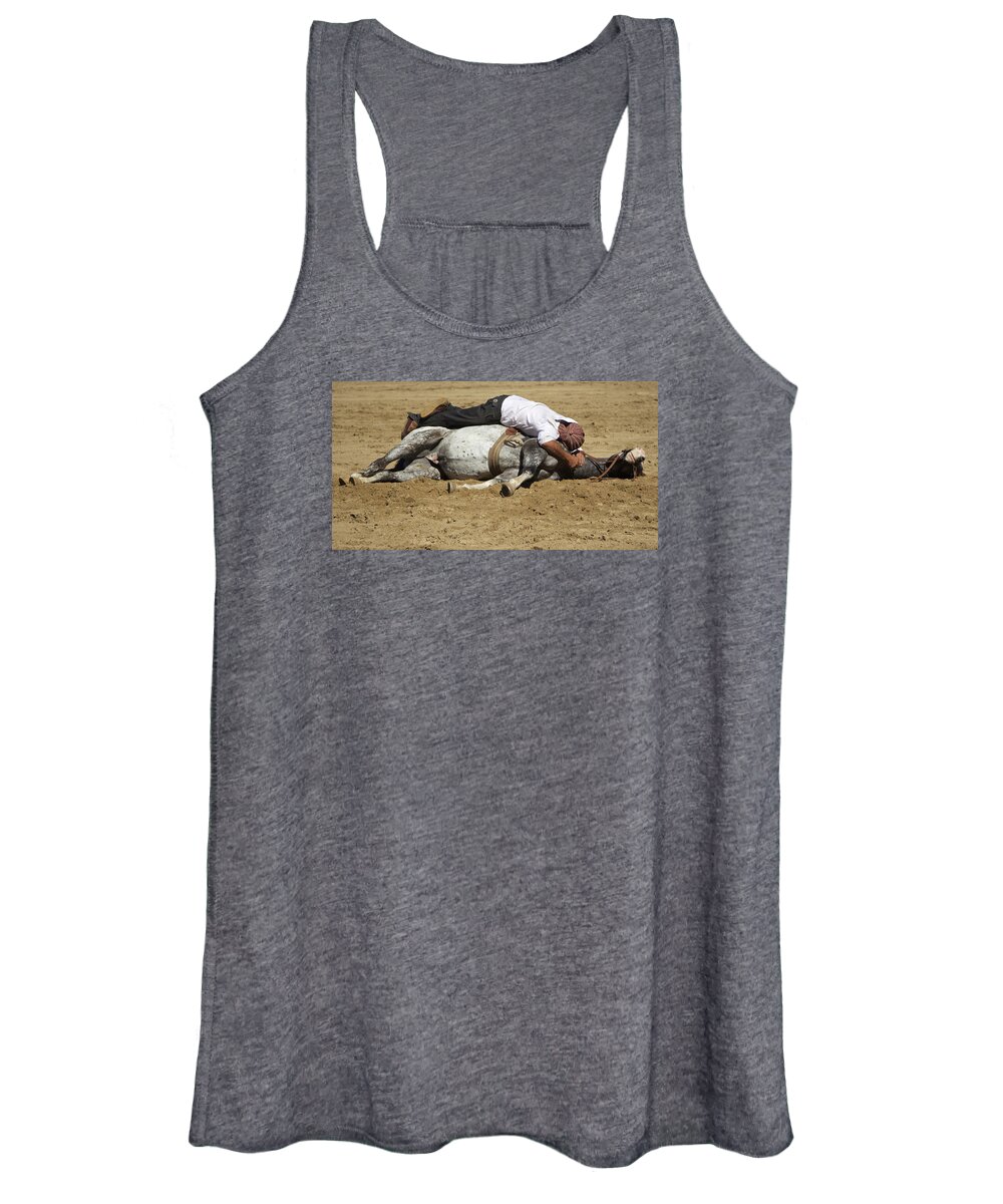 Horse Women's Tank Top featuring the photograph The Horse Whisperer by Venetia Featherstone-Witty