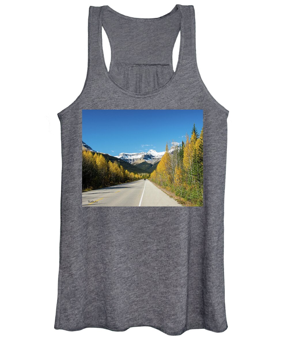Highway 93 Women's Tank Top featuring the photograph The Icefields Parkway by Tim Kathka