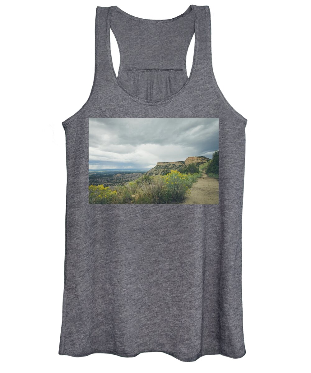 Landscape Women's Tank Top featuring the photograph The Knife's Edge by Margaret Pitcher