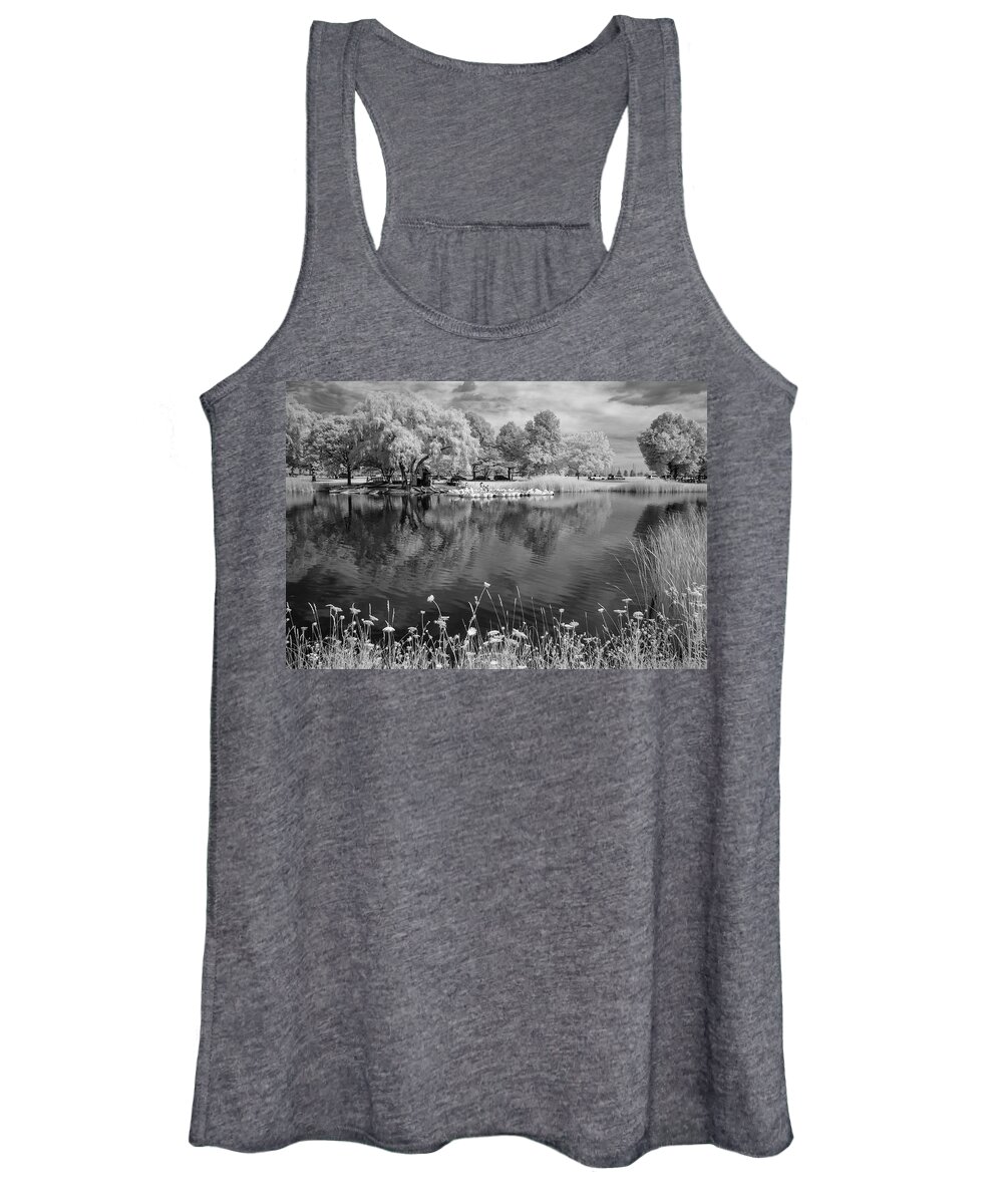 Infrared Women's Tank Top featuring the photograph The Lagoon #1 by John Roach