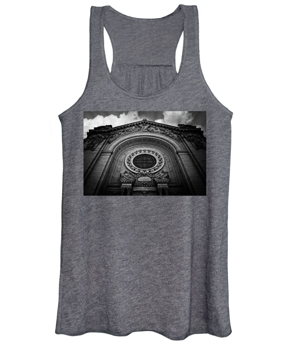 Black And White Women's Tank Top featuring the photograph The Majestic by Matthew Blum