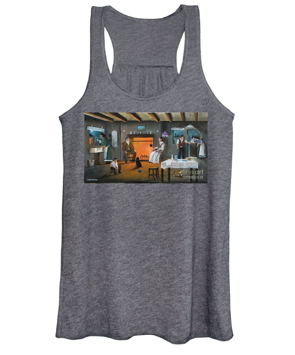 England Women's Tank Top featuring the painting The New Arrival by Ken Wood