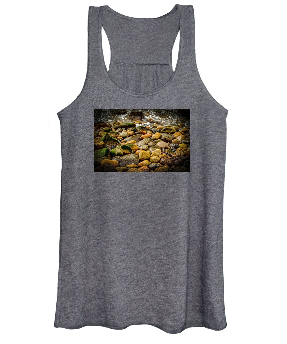 Bahia Women's Tank Top featuring the photograph The Ocean Rocks by Paul LeSage