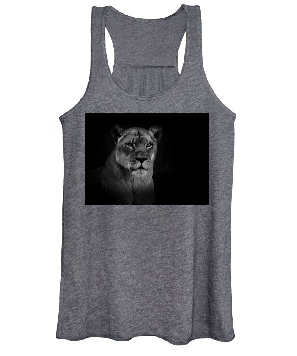 Lioness Women's Tank Top featuring the photograph The Queen by Jaime Mercado