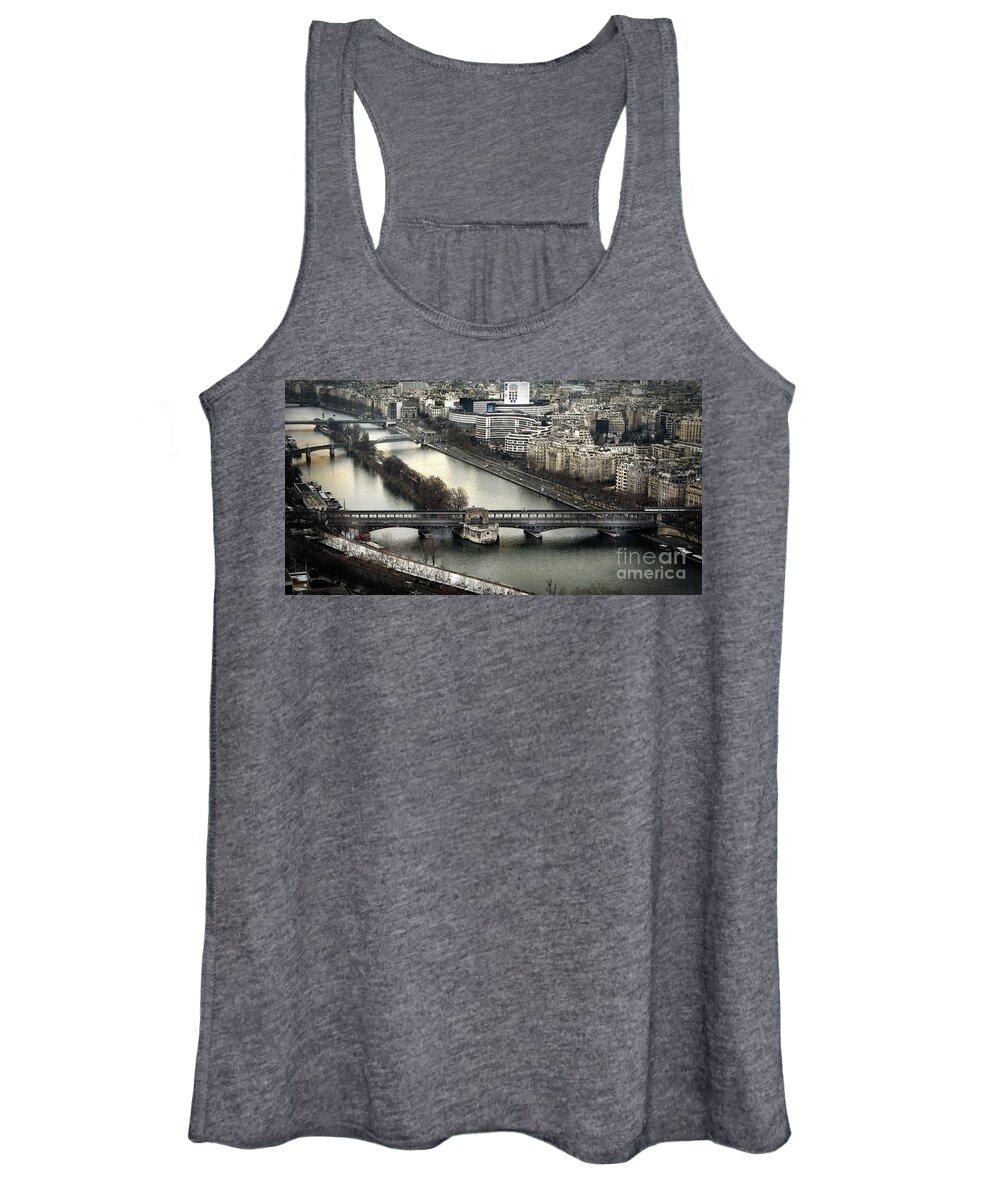 Seine Women's Tank Top featuring the photograph The River Seine - Paris by Daliana Pacuraru