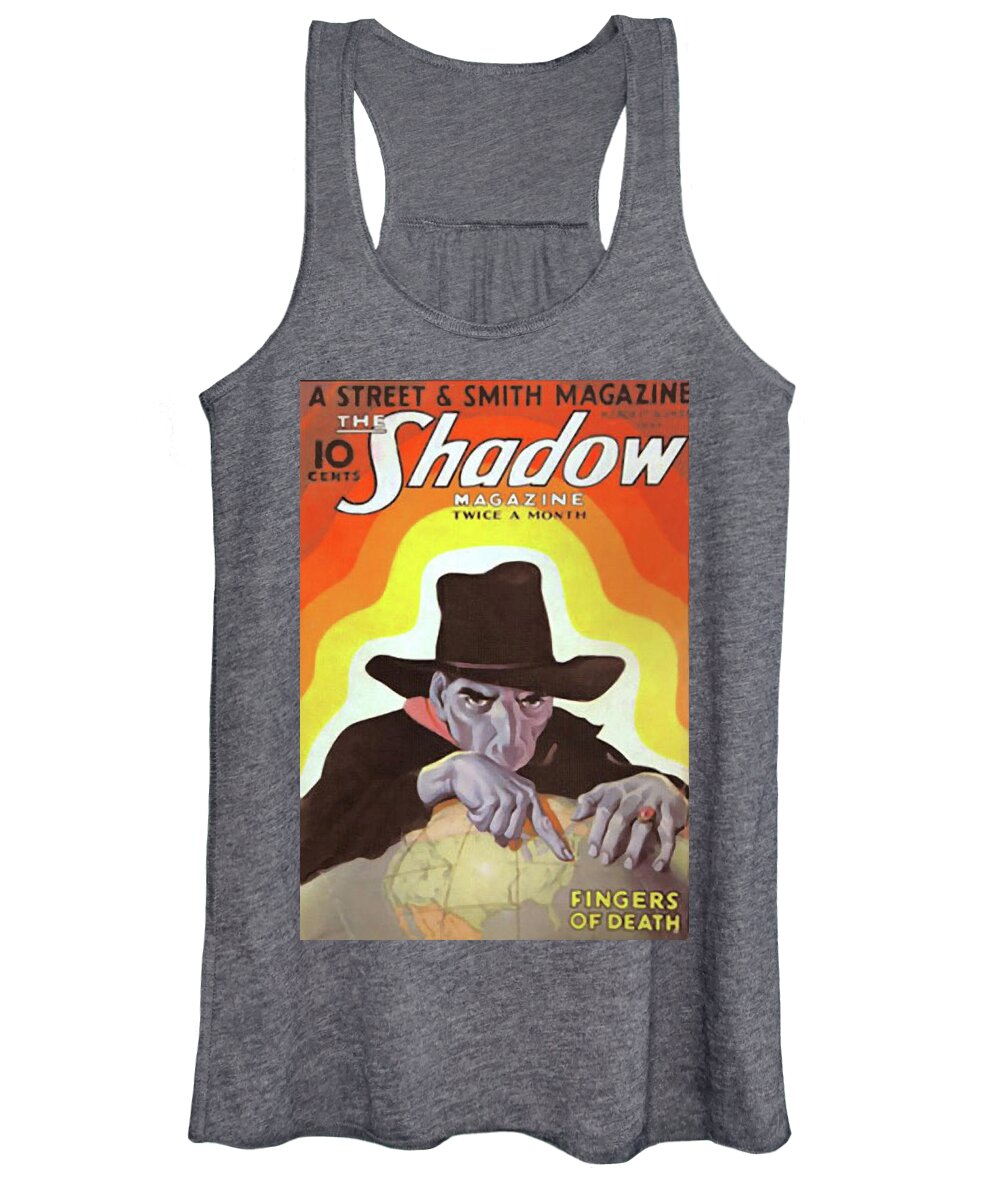 The Shadow Women's Tank Top featuring the painting The Shadow Fingers of Death by Conde Nast