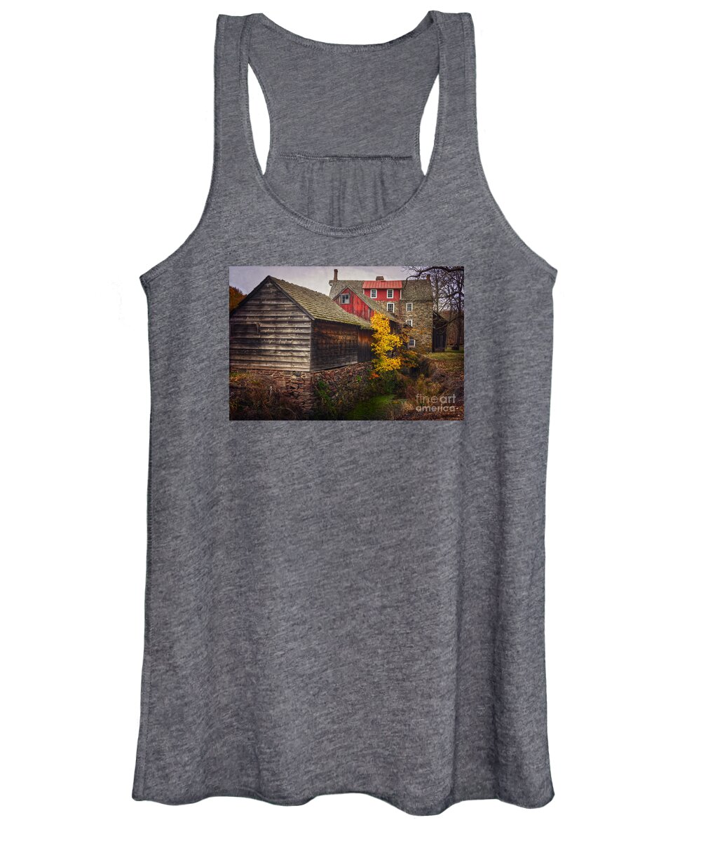 (farm Or Farmlands) Women's Tank Top featuring the photograph The Stover-Meyers Mill by Debra Fedchin