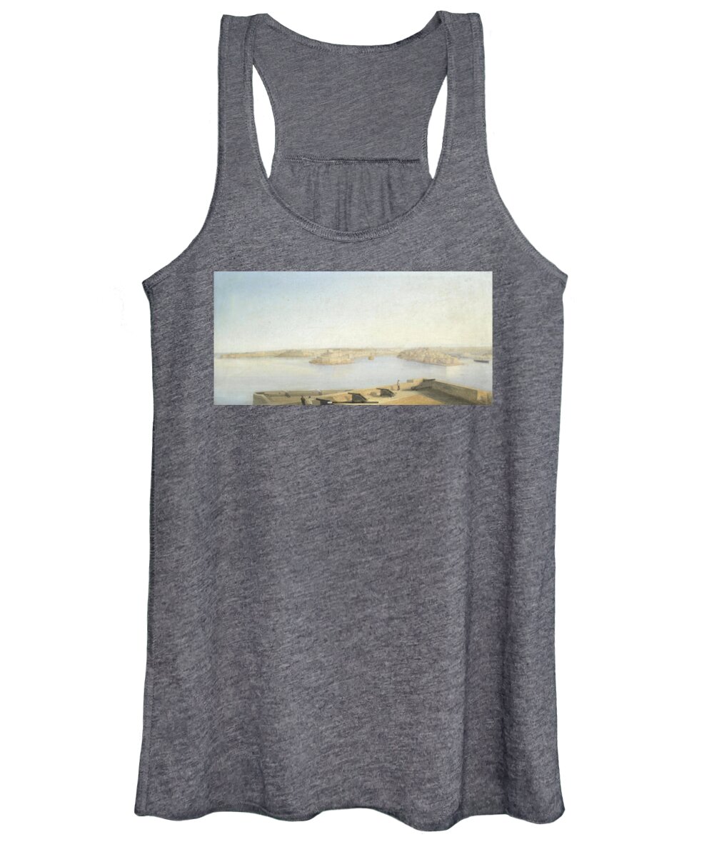 Girolamo Gianni (italian Women's Tank Top featuring the painting The Three Cities by MotionAge Designs