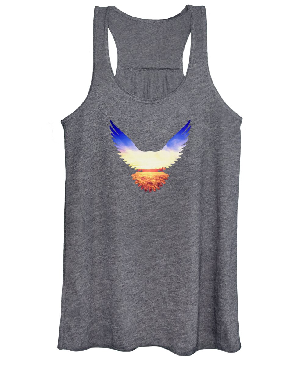 Eagle Women's Tank Top featuring the photograph The Wild Wings by Philipp Rietz