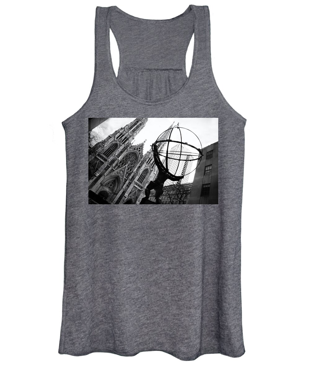 Atlas Women's Tank Top featuring the photograph The World on His Shoulders by Jessica Jenney