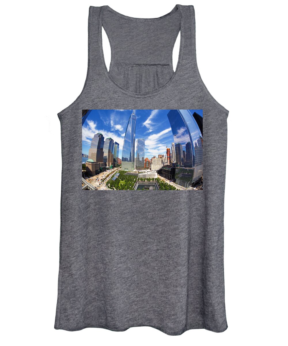 Wtc Women's Tank Top featuring the photograph The World Trade Center Complex by The Flying Photographer
