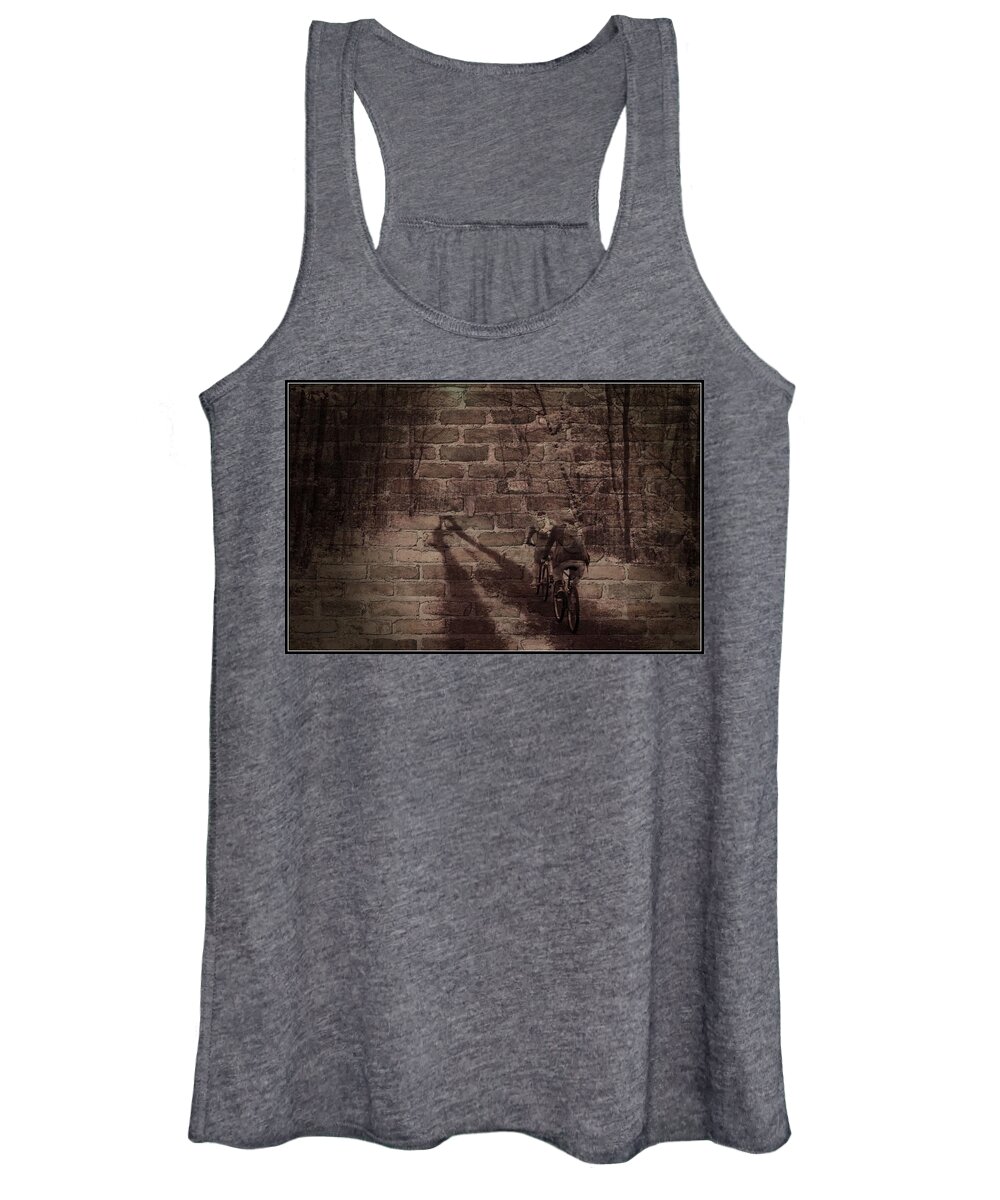 Brick Women's Tank Top featuring the photograph Hitting The Wall by Jim Cook