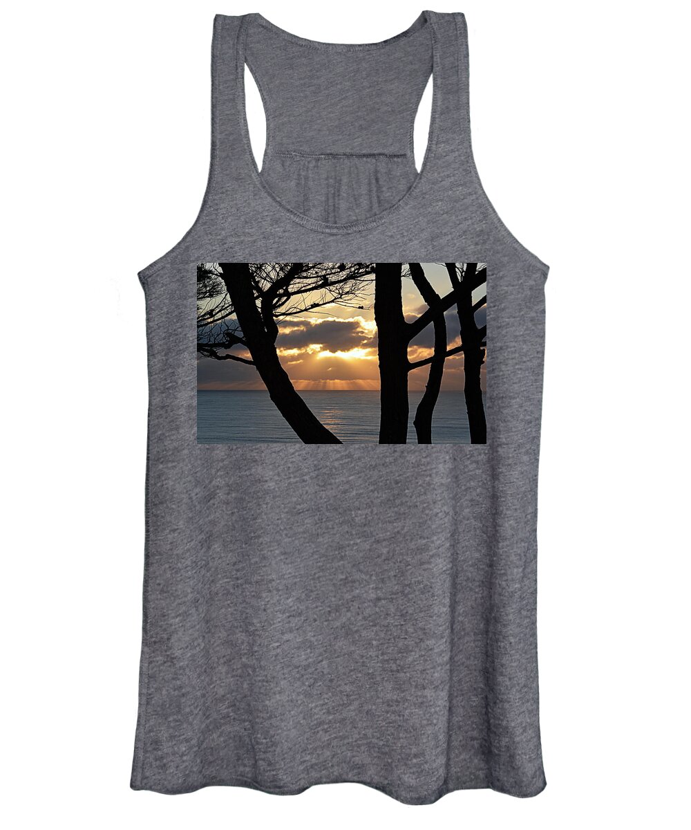 Scenic Women's Tank Top featuring the photograph Through the Trees by AJ Schibig