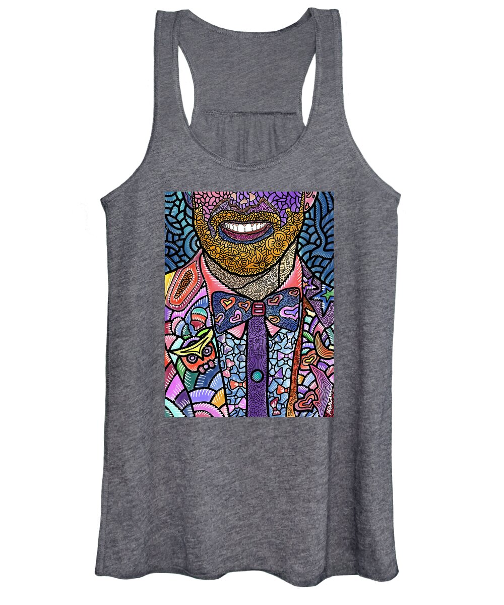 Jessie Tyler Ferguson Women's Tank Top featuring the digital art Tie the Knot for Equality by Marconi Calindas