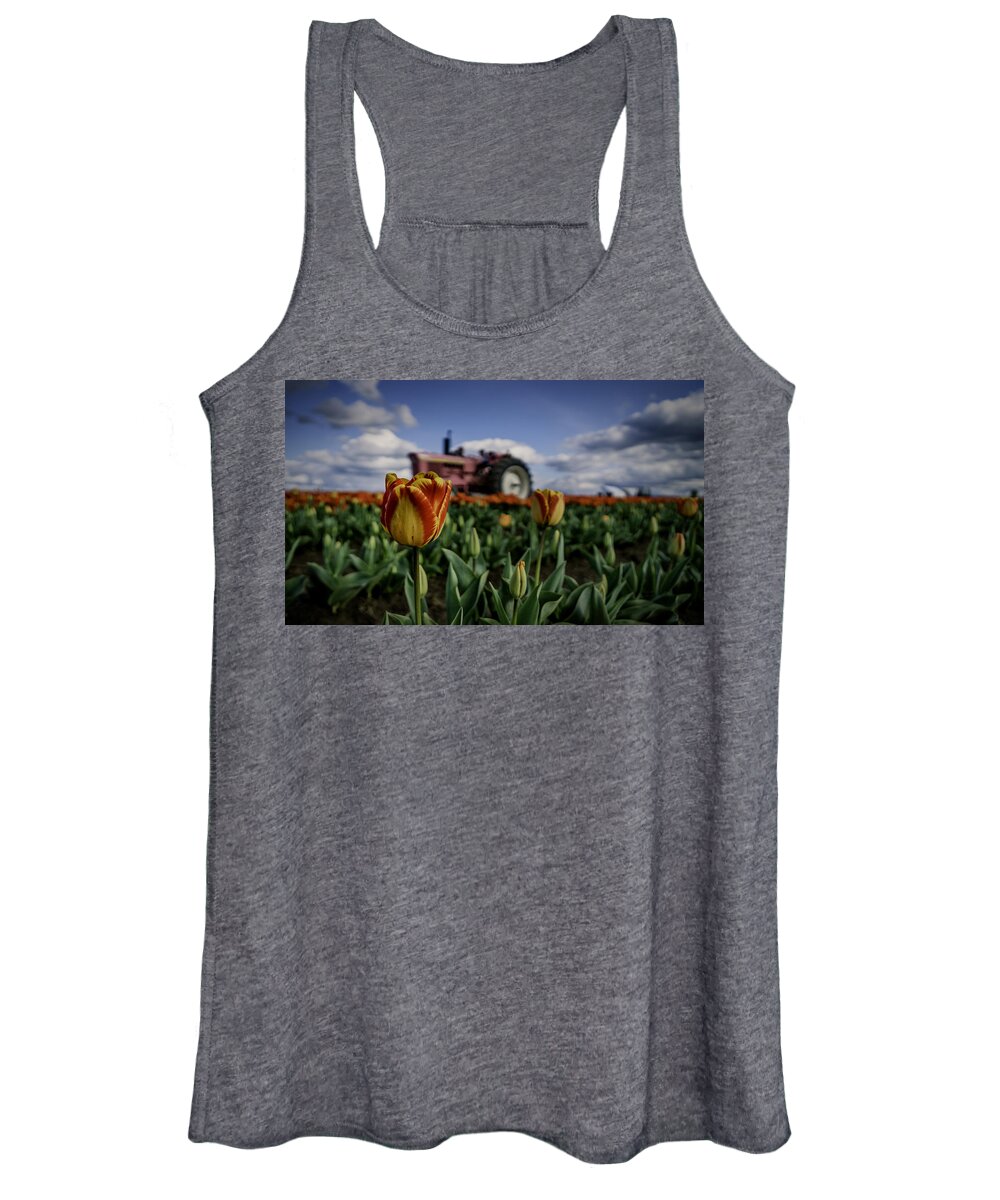 Tulip Women's Tank Top featuring the photograph Tiger Tulip by Ryan Smith