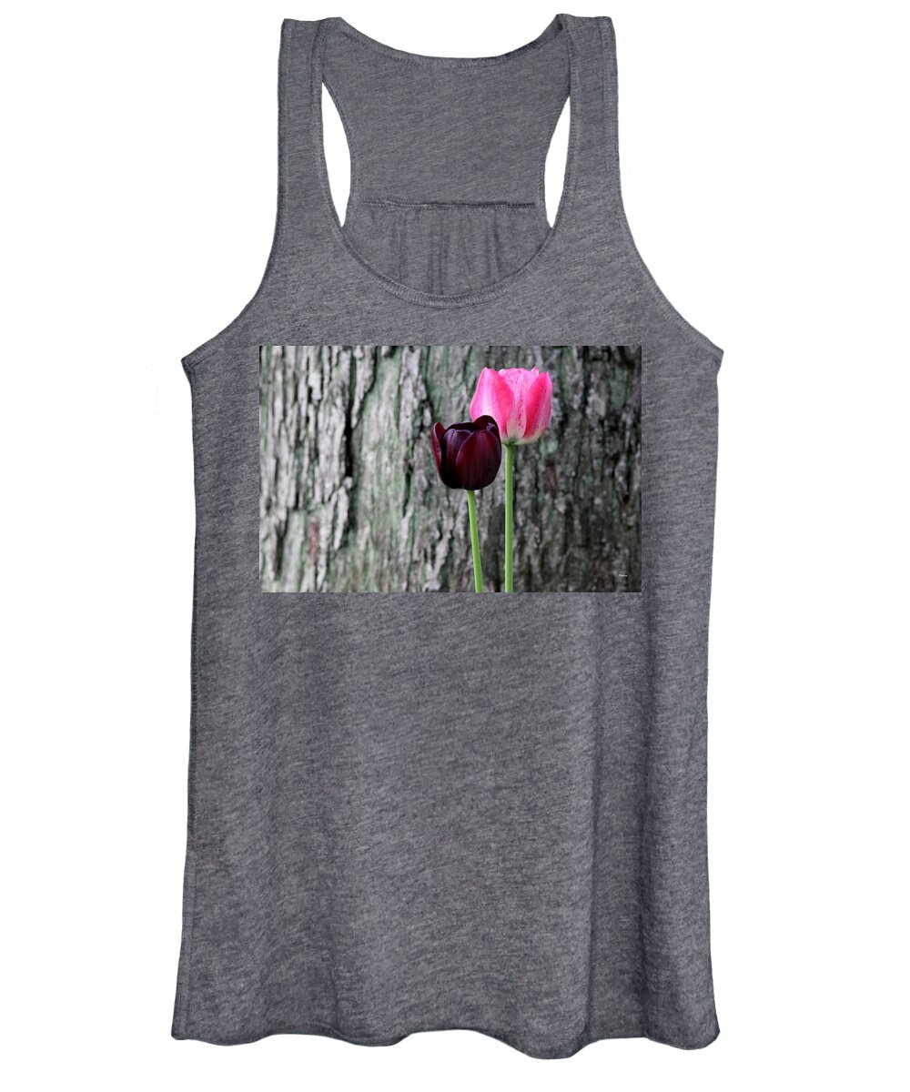 Flowers Women's Tank Top featuring the photograph Together by Deborah Crew-Johnson