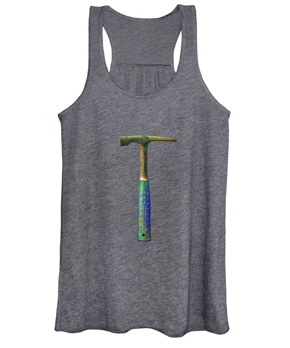 Brick Women's Tank Top featuring the photograph Tools On Wood 63 by YoPedro