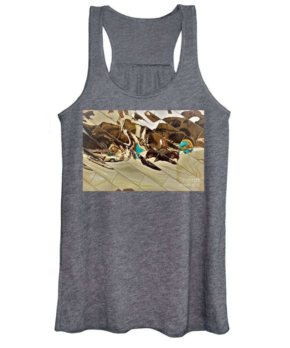 Traffic Women's Tank Top featuring the photograph Traffic Along Euclid, Cleveland by Merle Grenz