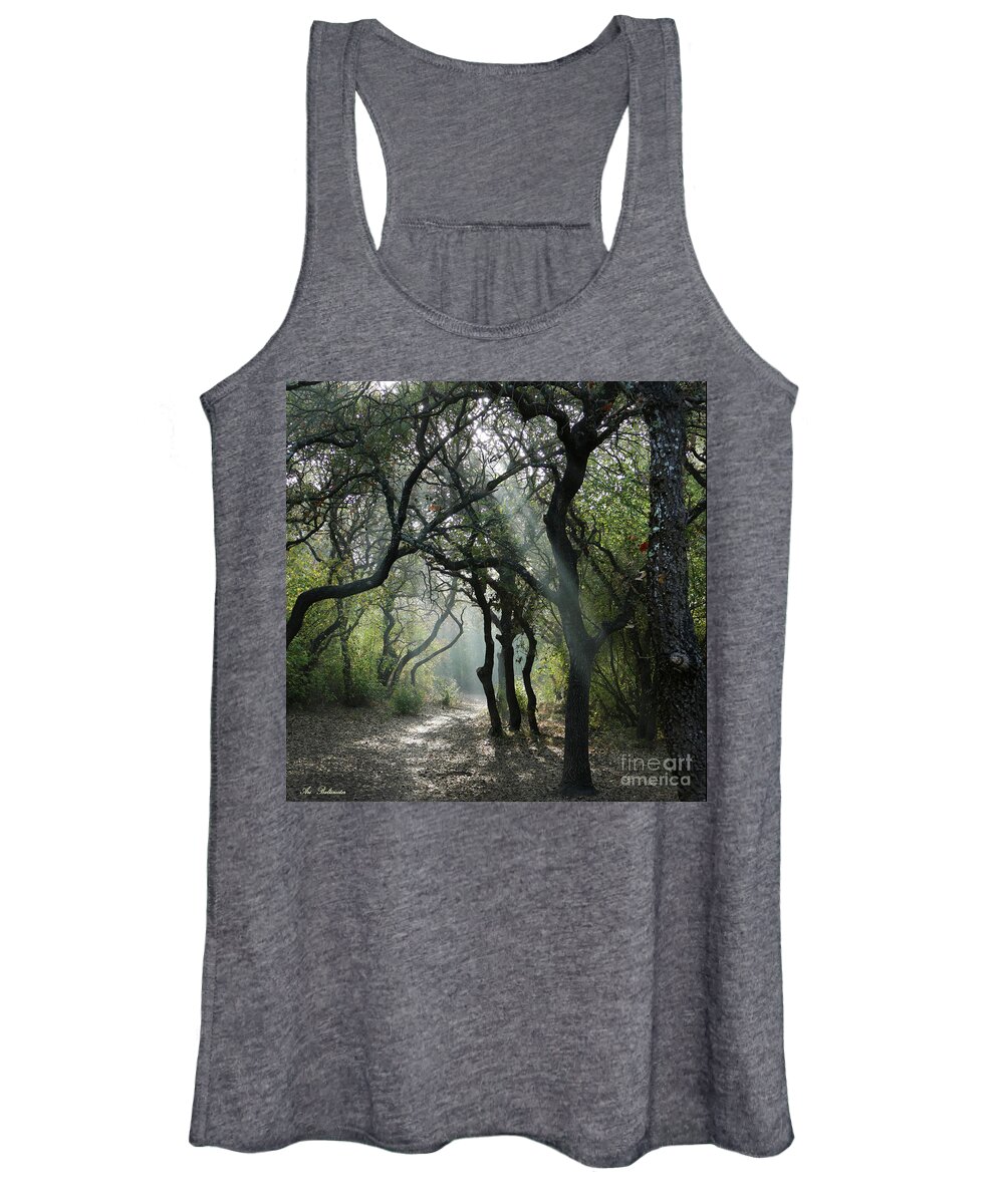 Natural Women's Tank Top featuring the photograph Trail of Light by Arik Baltinester