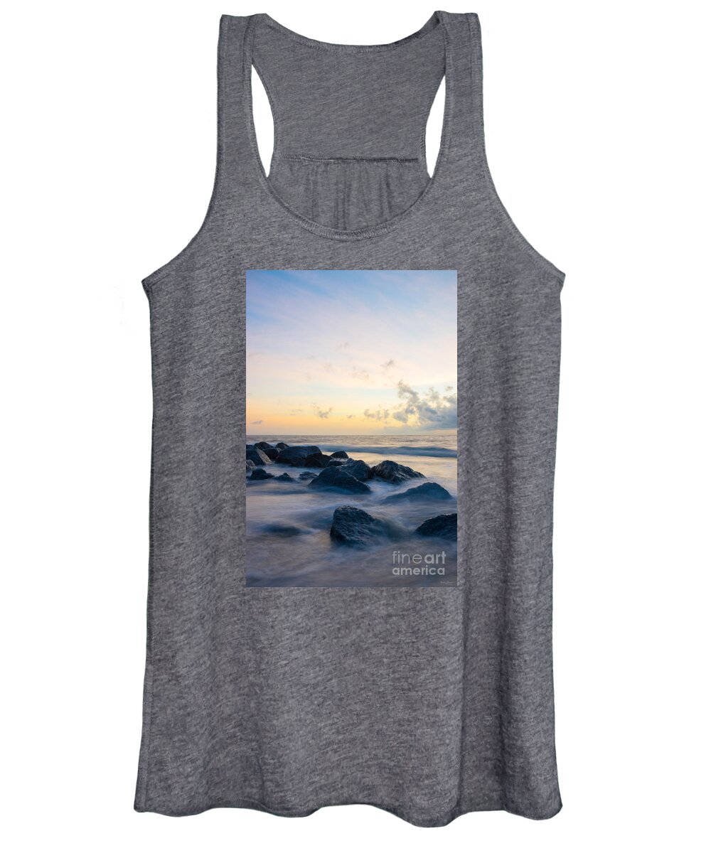 Folly Beach Women's Tank Top featuring the photograph Tranquil Folly Beach by Jennifer White