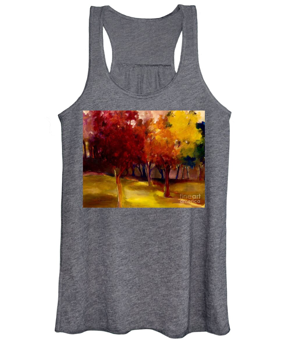 Trees Women's Tank Top featuring the painting Treescape by Michelle Abrams