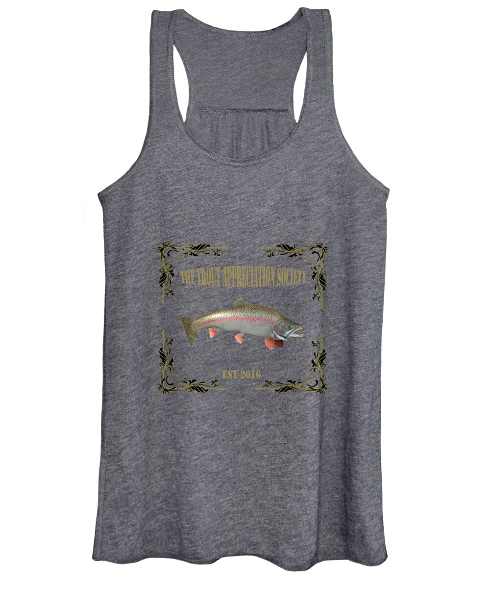 Trout Women's Tank Top featuring the photograph Trout Appreciation Society by Rob Hawkins
