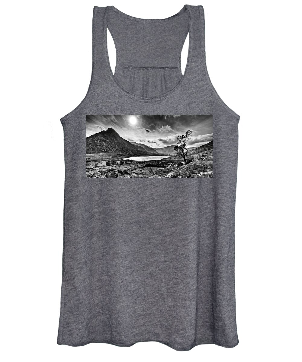Mono Women's Tank Top featuring the photograph Tryfan and Llyn Ogwen by B Cash