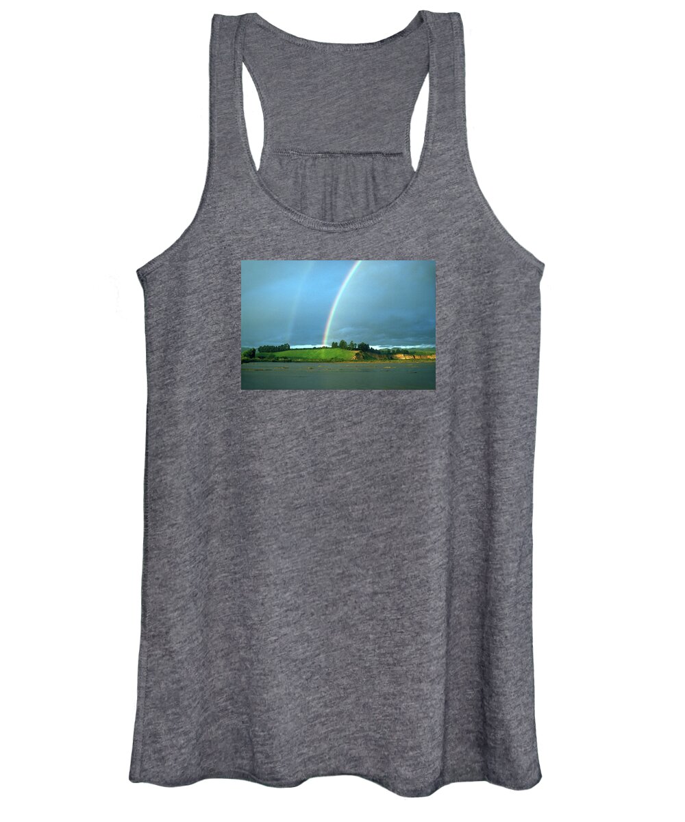 The Walkers Women's Tank Top featuring the photograph Under the Rainbow by The Walkers