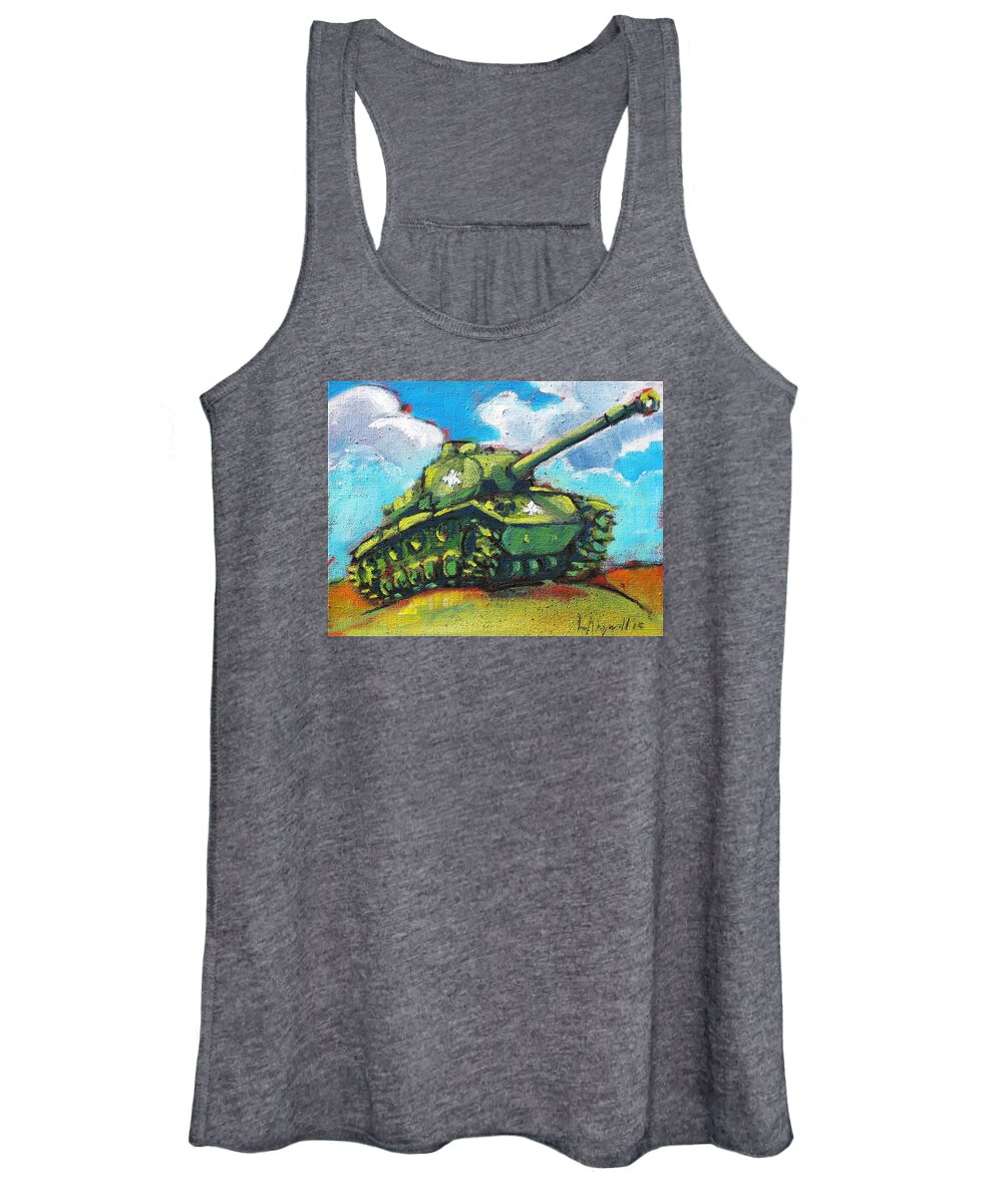 Plein Air Women's Tank Top featuring the painting V. F. W. Tank by Les Leffingwell