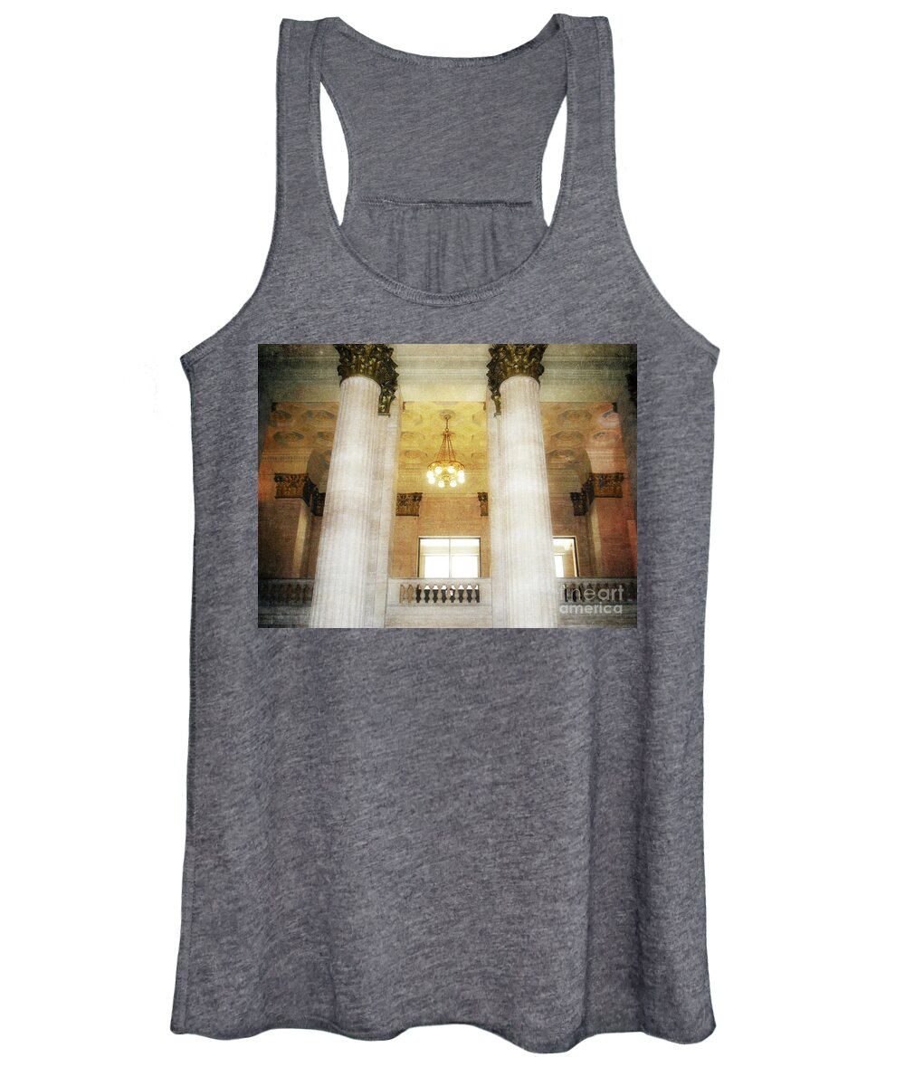 Photography Women's Tank Top featuring the photograph Vintage Chicago Architecture by Phil Perkins