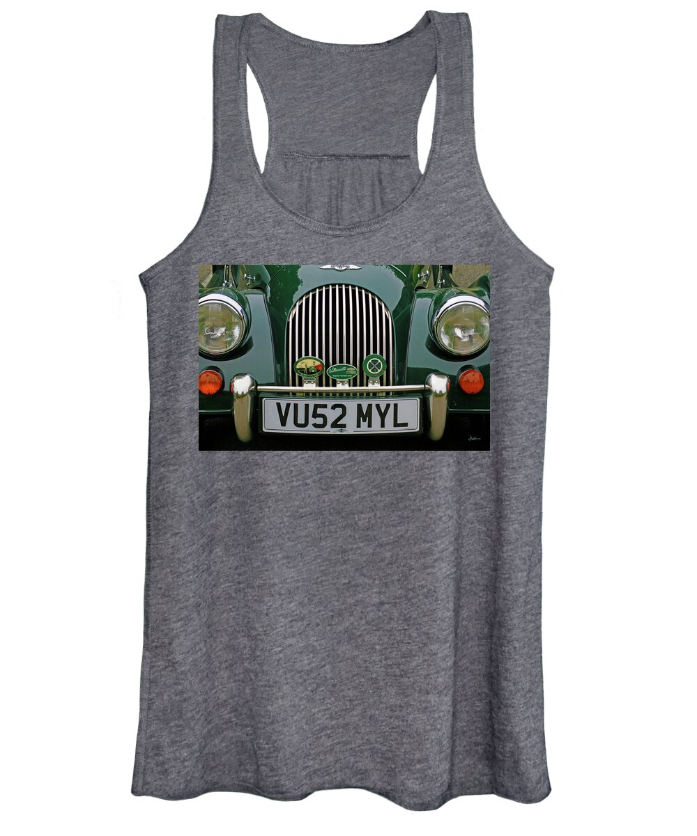 Vintage Automobile Women's Tank Top featuring the photograph Vintage Morgan by Ave Guevara
