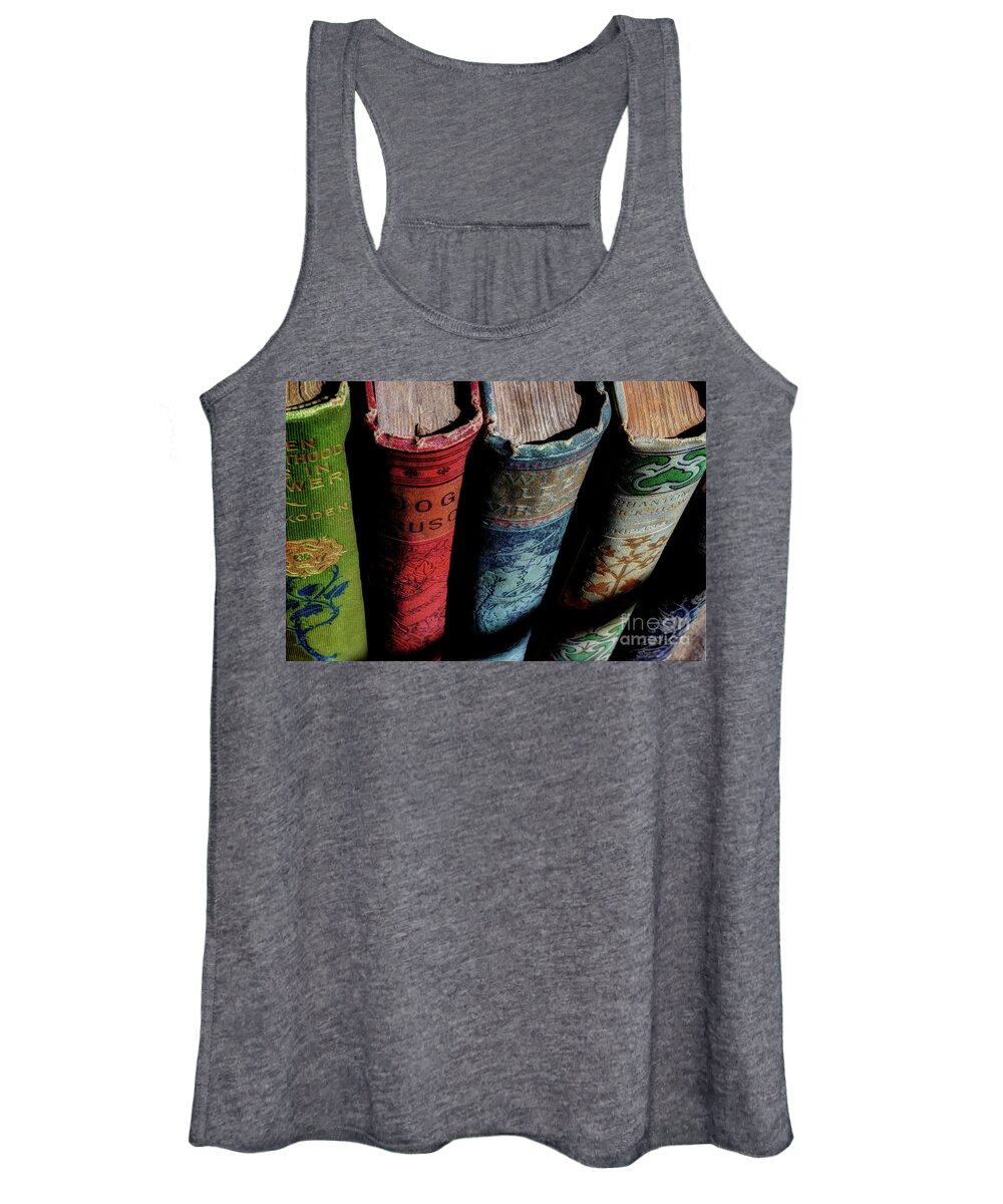 Vintage Books Women's Tank Top featuring the photograph Vintage Read by Michael Eingle