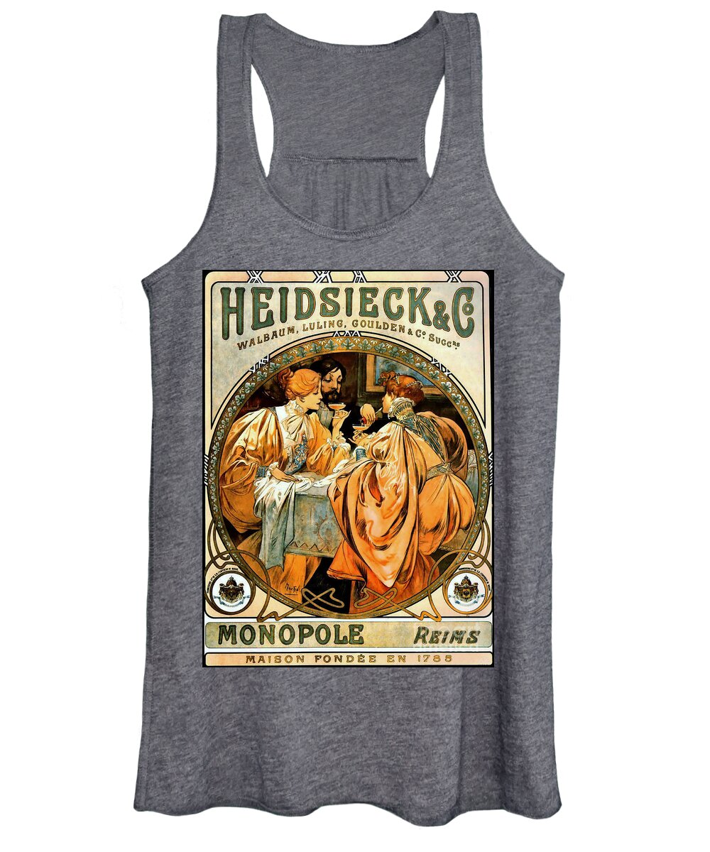 Vintage Wine Advertisement 1901 Women's Tank Top featuring the photograph Vintage Wine Ad 1901 by Padre Art
