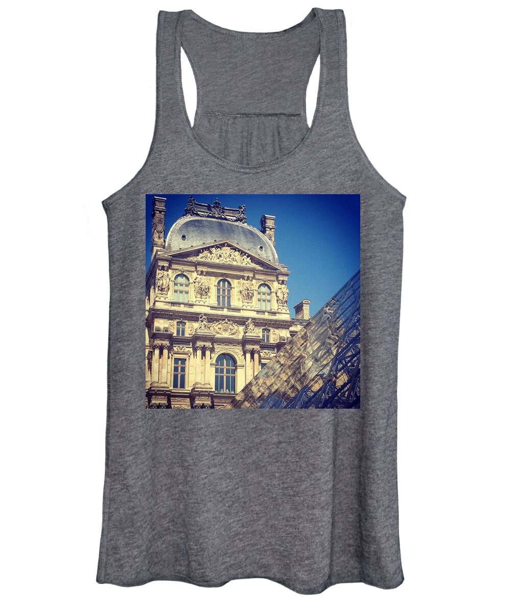 Beautiful Women's Tank Top featuring the photograph Visited The Louvre Yesterday!! Paris by Charlotte Cooper