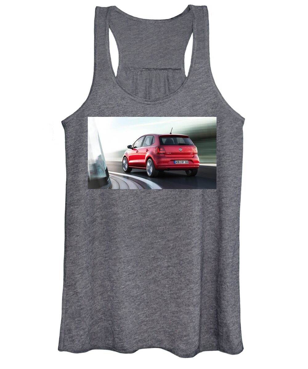 Volkswagen Polo Women's Tank Top featuring the digital art Volkswagen Polo by Super Lovely
