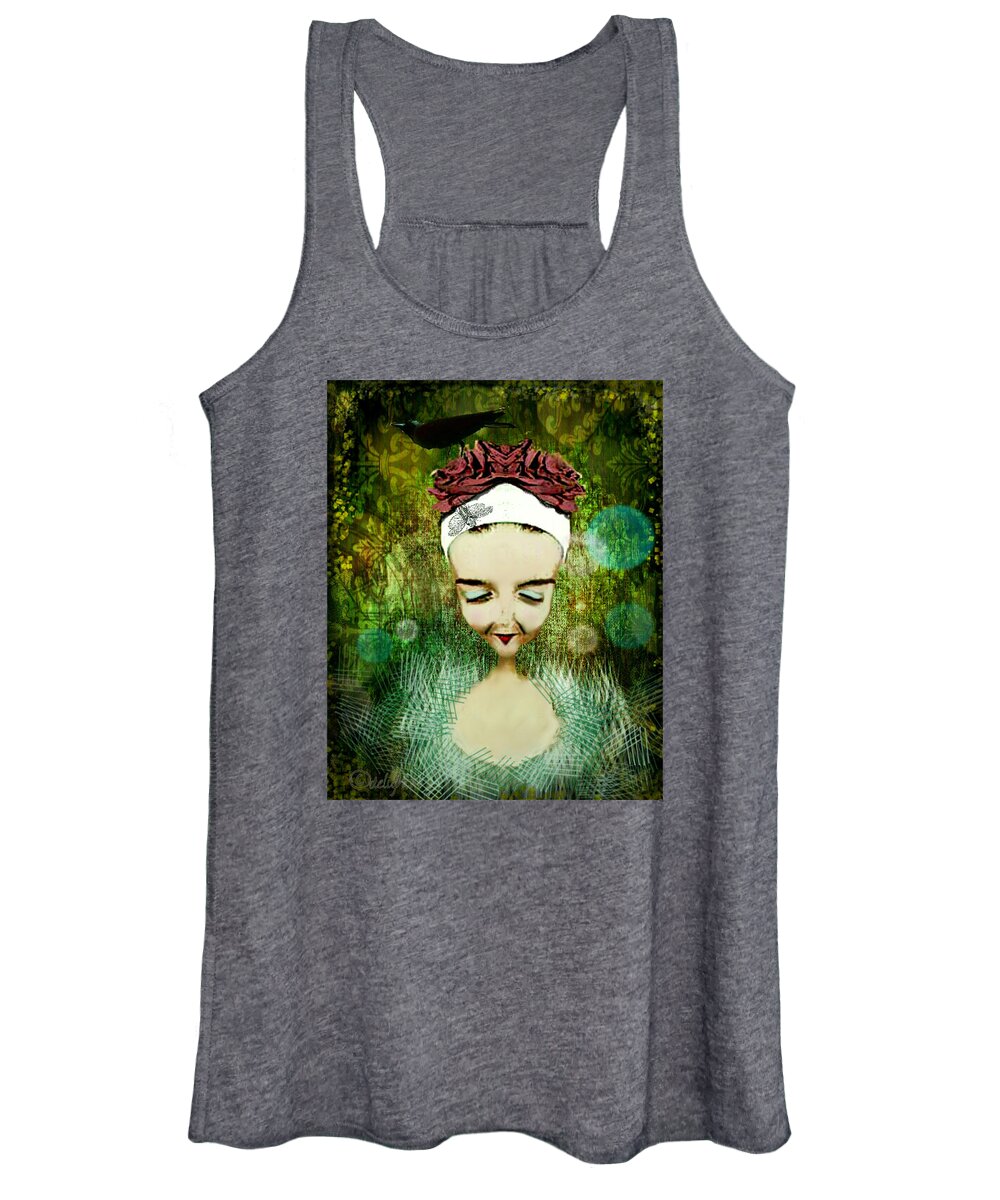 Woman Women's Tank Top featuring the digital art Wash Your Face Each Night by Delight Worthyn