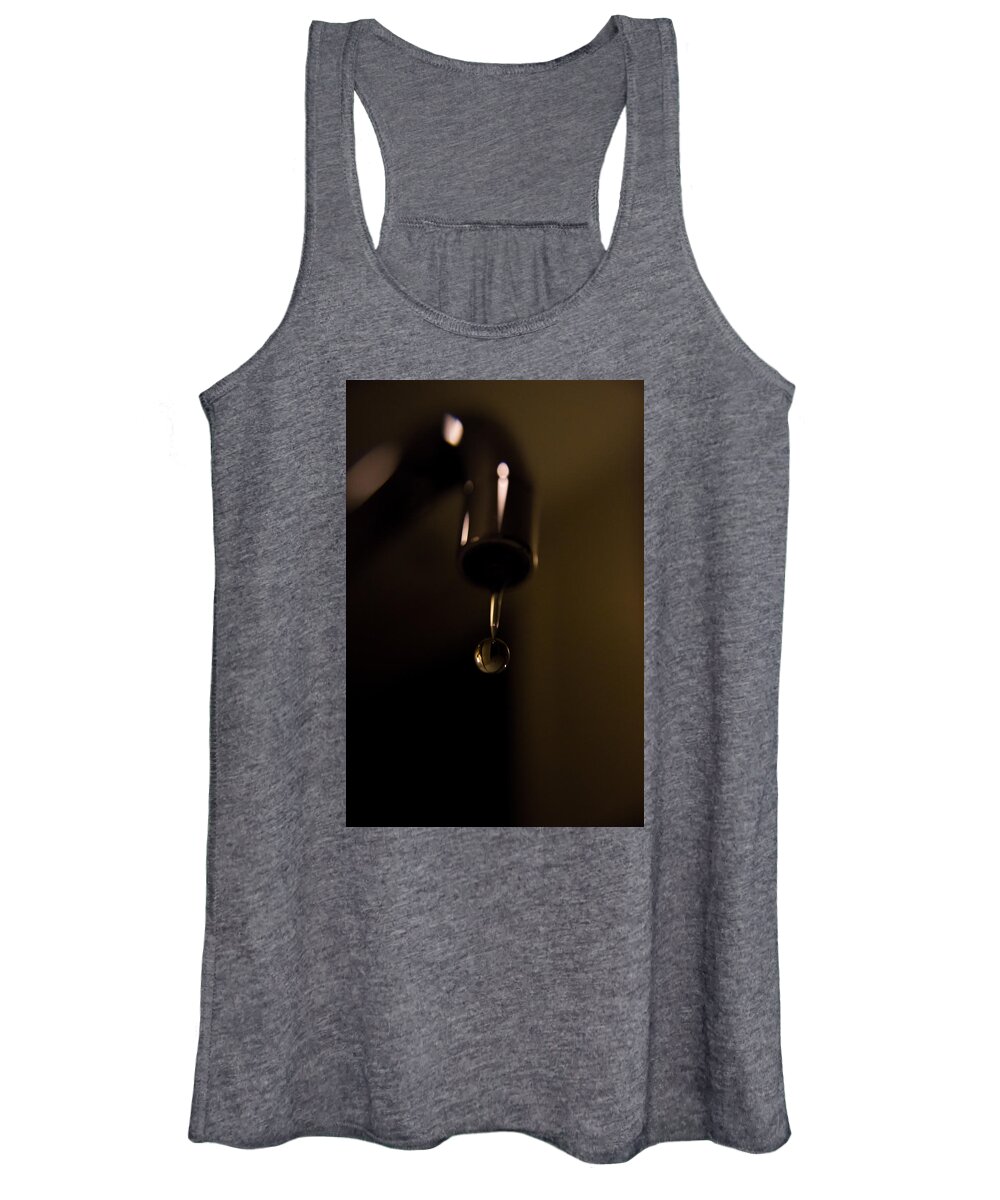 Water Women's Tank Top featuring the photograph Water droplet by Mike Dunn