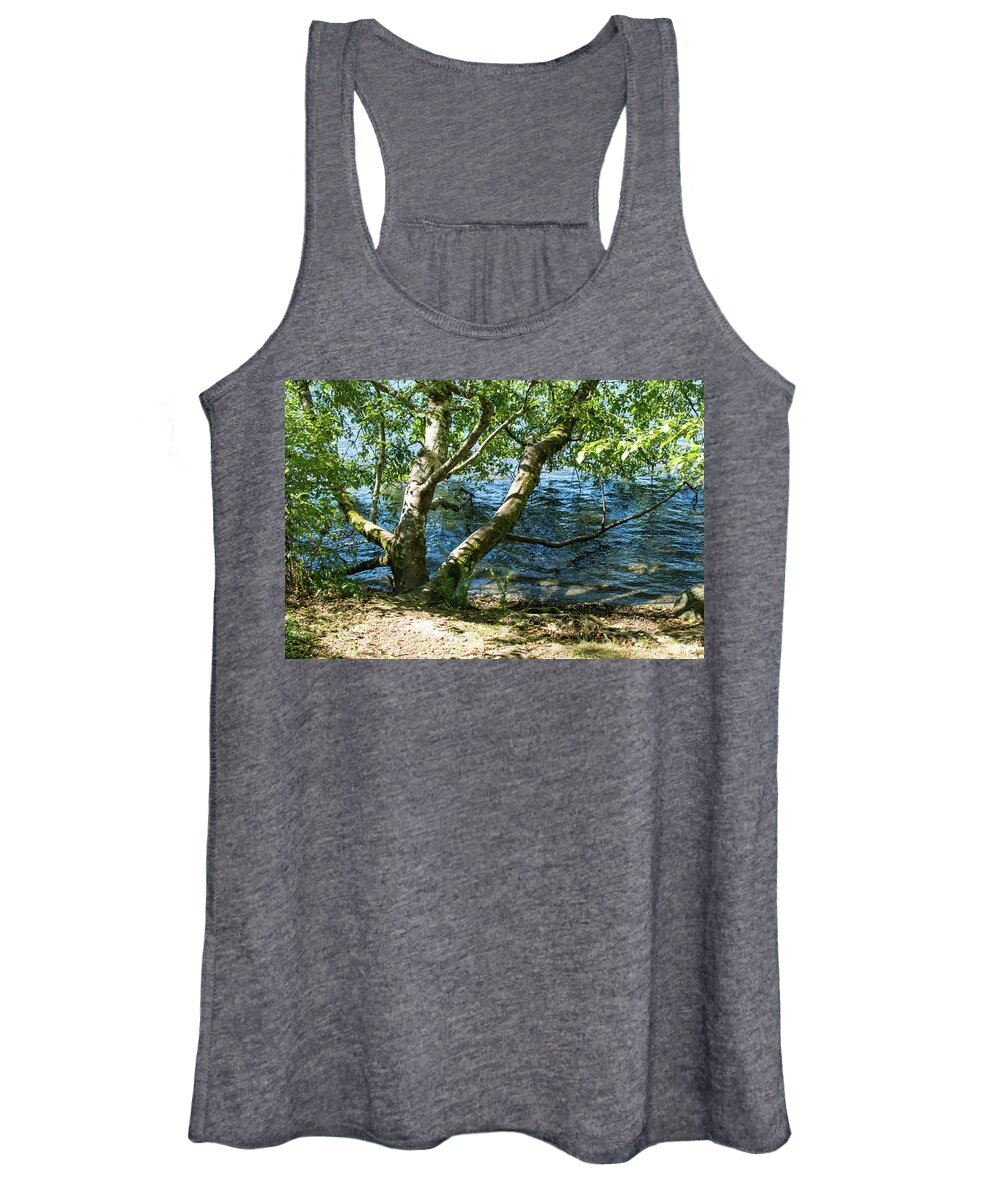 Water's Edge Women's Tank Top featuring the photograph Water's Edge by Tom Cochran