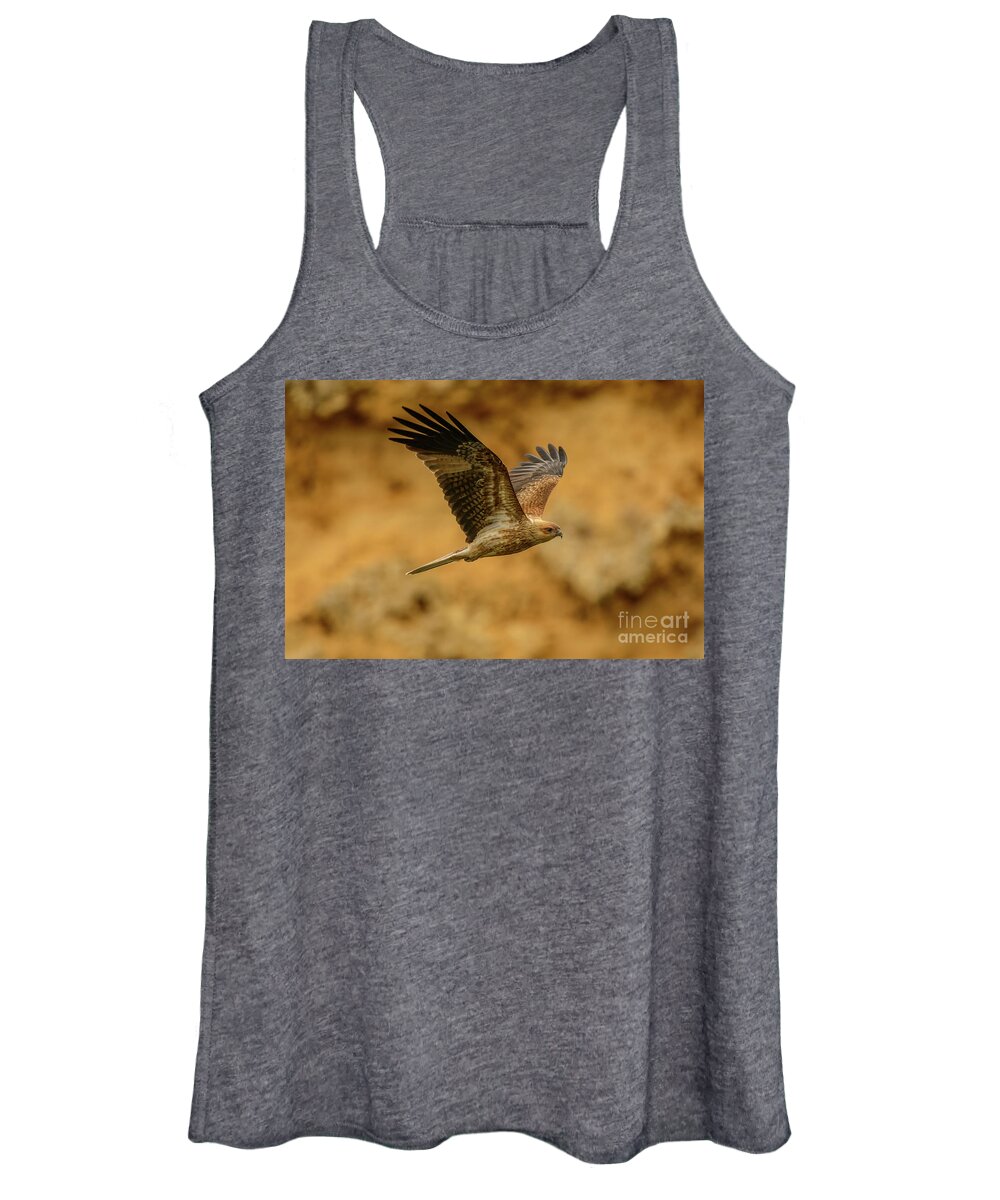 Bird Women's Tank Top featuring the photograph Whistling Kite 02 by Werner Padarin