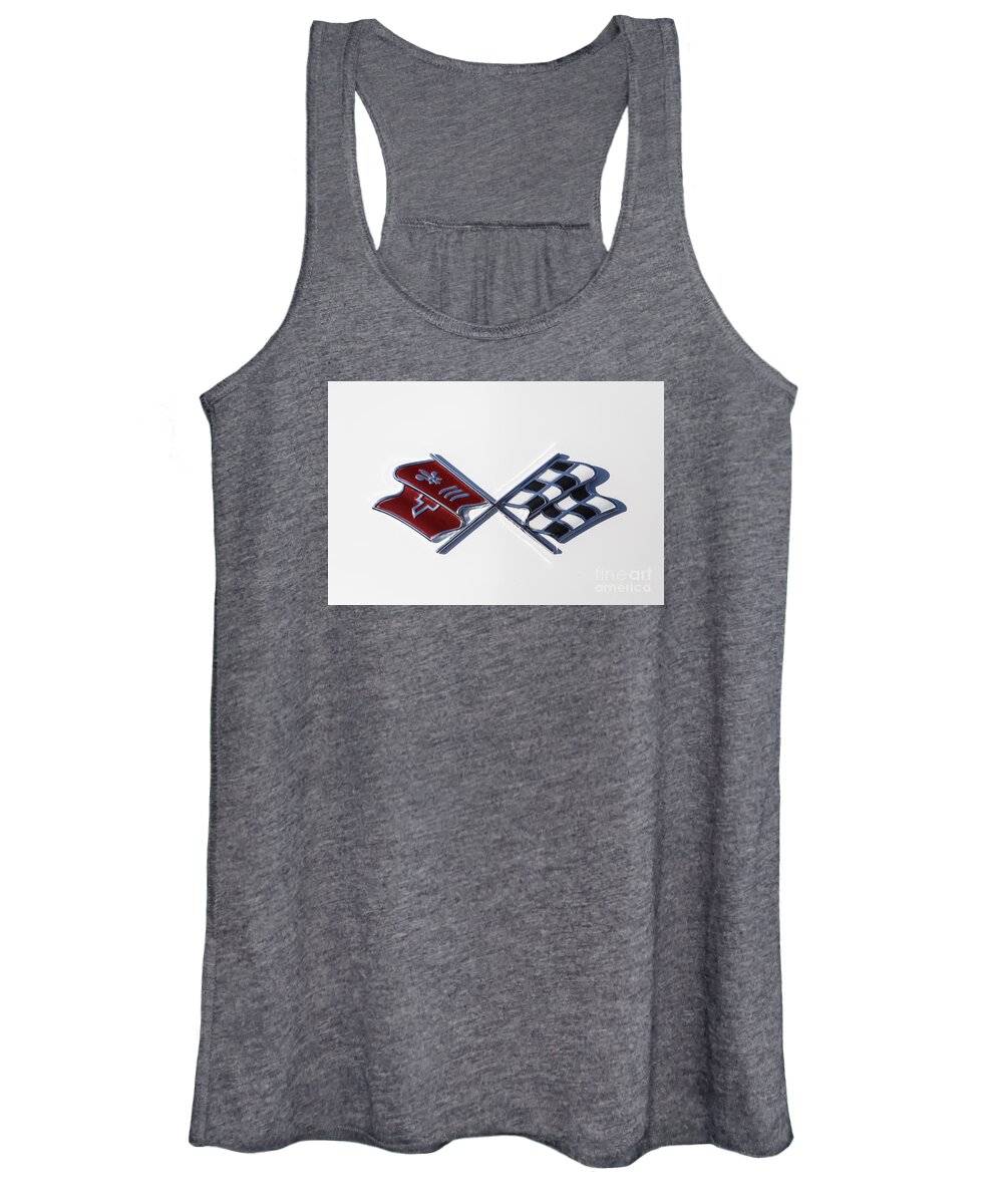 Chevrolet Women's Tank Top featuring the photograph White C3 by Dennis Hedberg