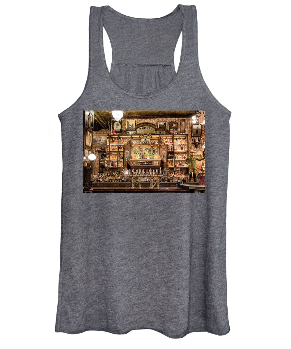 Bar Women's Tank Top featuring the photograph Wilde Times by Alison Frank