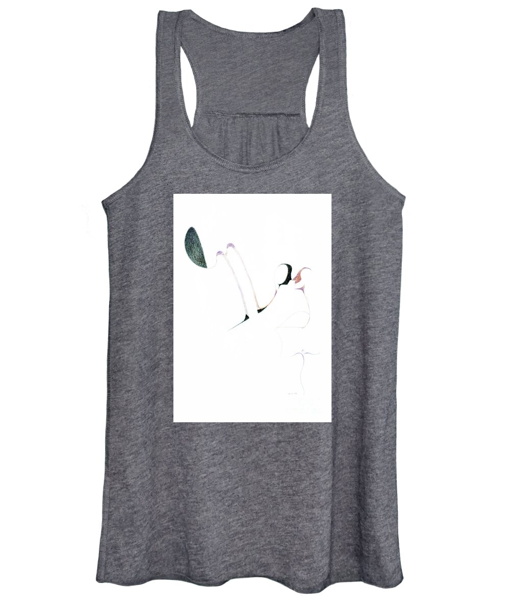  Women's Tank Top featuring the drawing Wings by James Lanigan Thompson MFA