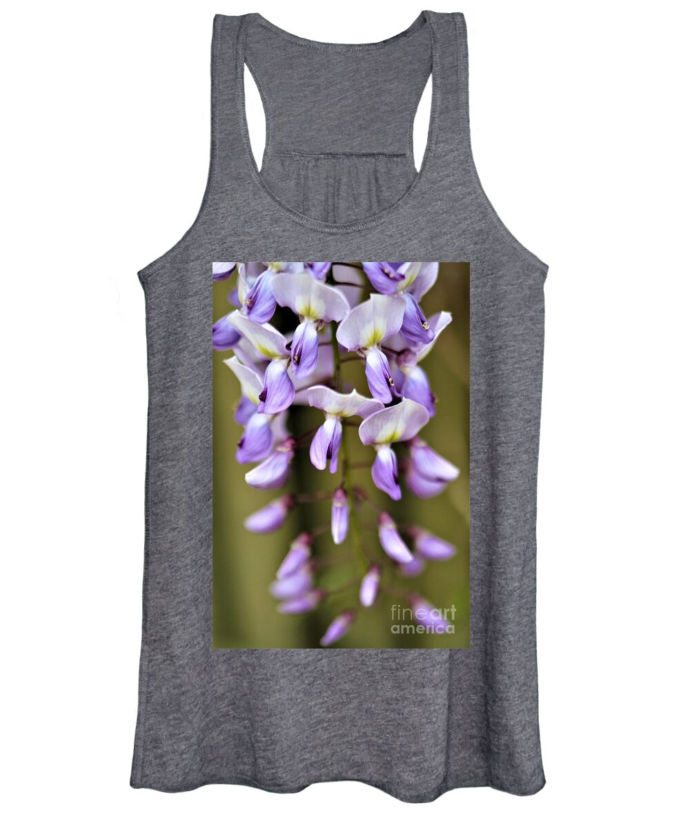 Purple Women's Tank Top featuring the photograph Wisteria Whims by Tracey Lee Cassin