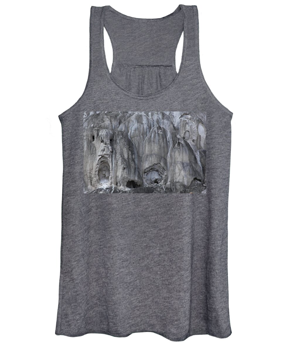 Texture Women's Tank Top featuring the photograph Yellowstone 3683 by Michael Fryd