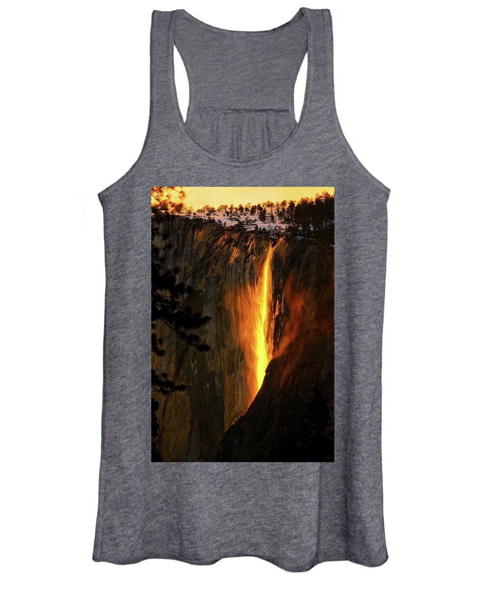 Horsetail Fall Women's Tank Top featuring the photograph Yosemite Firefall by Greg Norrell
