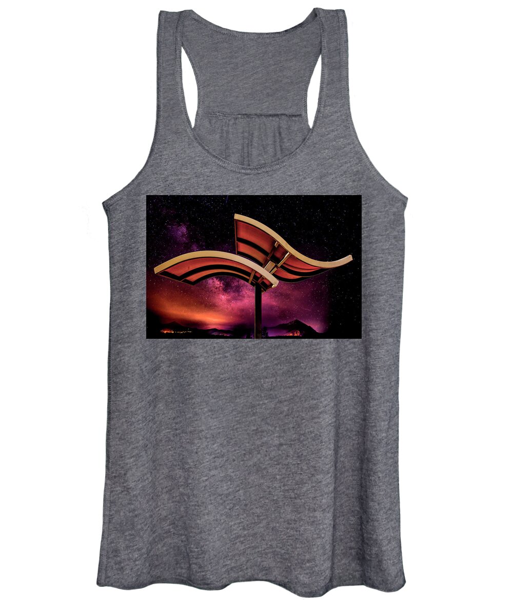 Photography Women's Tank Top featuring the photograph Bus Stop #1 by Paul Wear