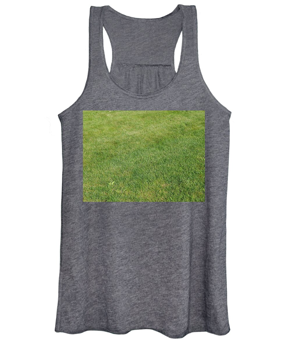 Landscape Women's Tank Top featuring the photograph Green background and the landscape in the park #1 by Oleg Prokopenko
